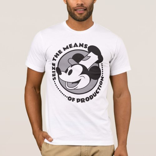Communism Seize The Means Willie Mouse Cartoon T_Shirt