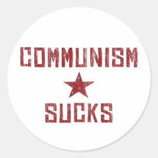 Communism Sucks - America First Anti Communist Classic Round Sticker