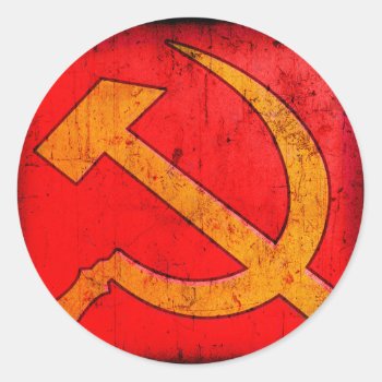 Communism Ussr Hammer And Sickle Sticker by HumphreyKing at Zazzle