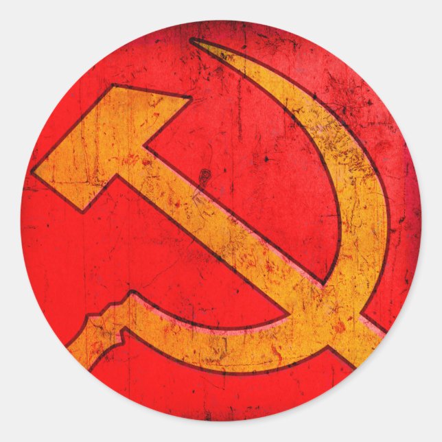 Communism USSR Hammer and Sickle Sticker (Front)