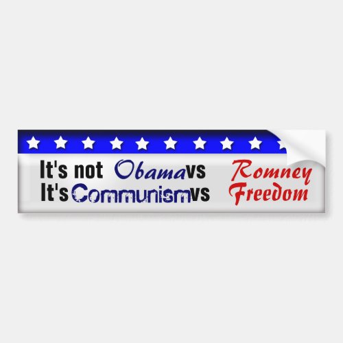 Communism vs Freedom Bumper Sticker