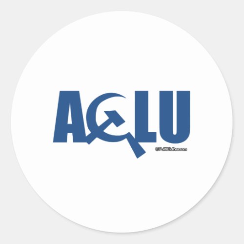 Communist ACLU Classic Round Sticker