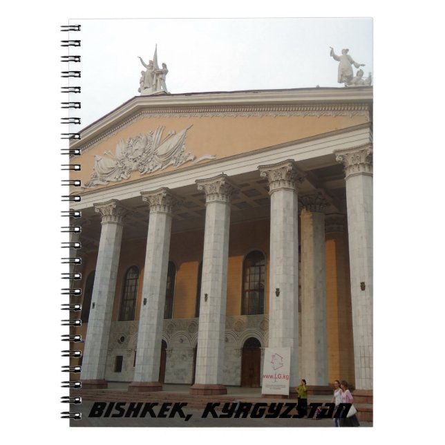 Communist Architecture Opera House, Kyrgyzstan Notebook (Front)