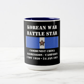 Communist China Aggression Campaign Two-Tone Coffee Mug