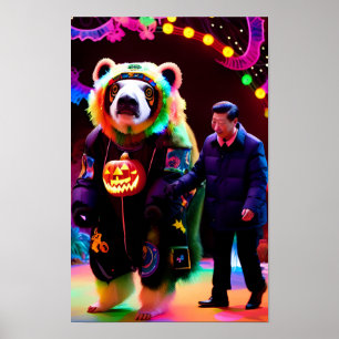 Communist Halloween Party Time - Ken Gage Art Poster