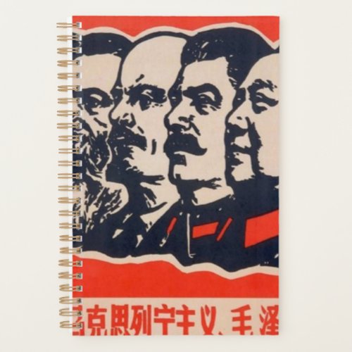 Communist Heads Propaganda Chairman Mao Stalin Planner