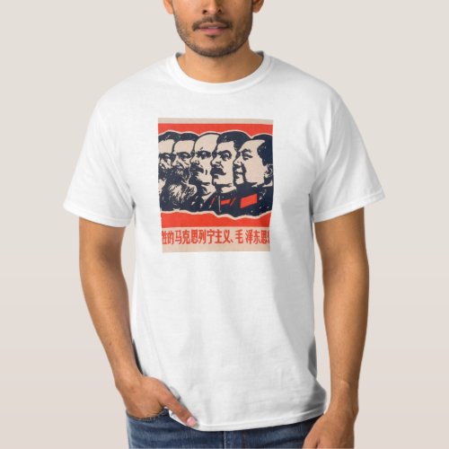 Communist Heads Propaganda Chairman Mao Stalin T_Shirt