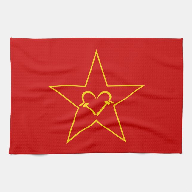 Communist Heart Towel (Horizontal)