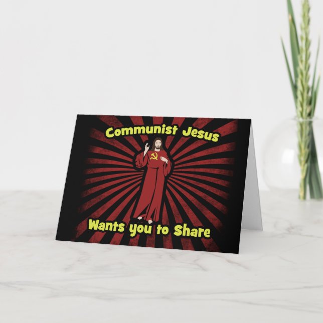 Communist Jesus Card (Front)