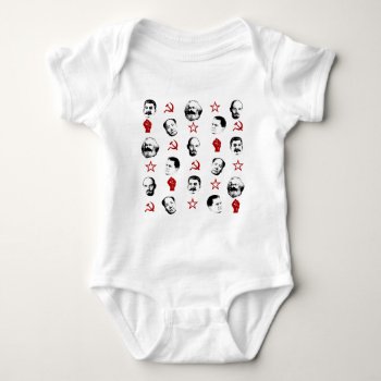 Communist Leaders Baby Bodysuit by Moma_Art_Shop at Zazzle
