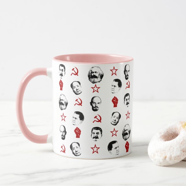 Communist Leaders Mug (With Donut)