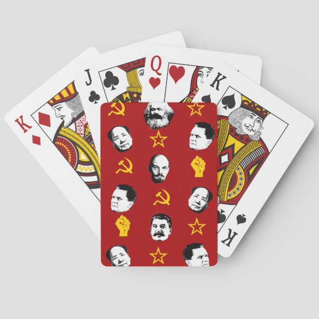Communist Leaders Poker Cards (Back)
