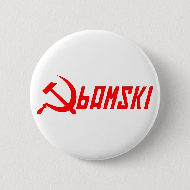 Communist Obama Button (Front)