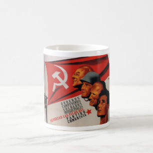 Communist party (1937)_Propaganda Poster Coffee Mug