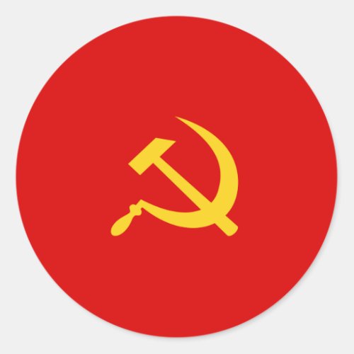 Communist Party Of Kampuchea Colombia Political Classic Round Sticker