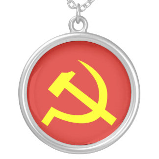Communist Party Of Vietnam, Colombia Political Silver Plated Necklace
