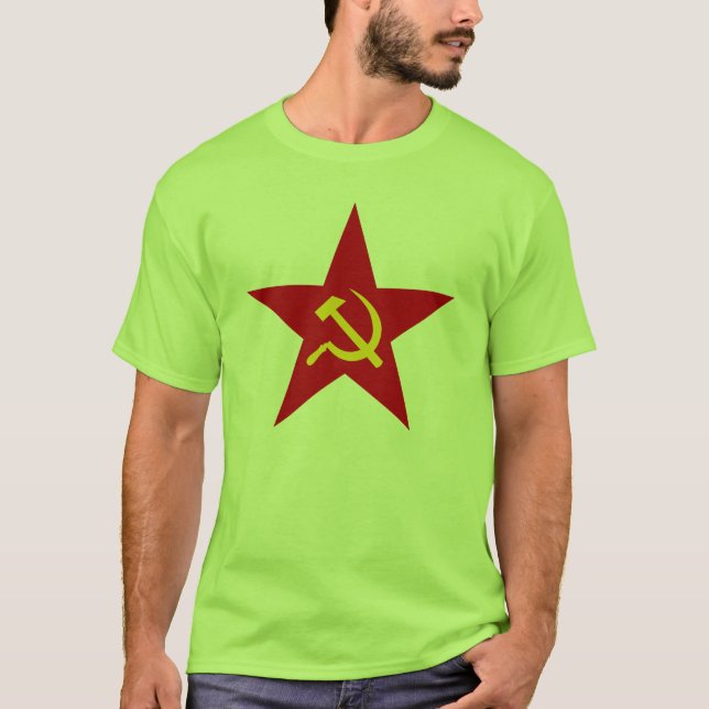 Communist Red Star (hammer & sickle) t-shirt (Front)