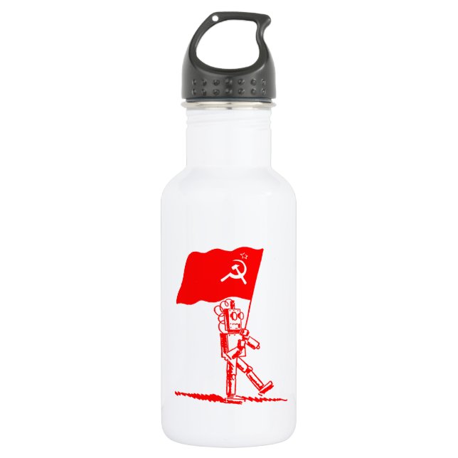 Communist Robot Water Bottle (Front)