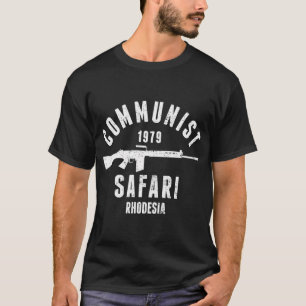 Communist Safari 1979 Rhodesia Light Infantry T-Shirt