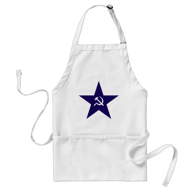 Communist Star Adult Apron (Front)