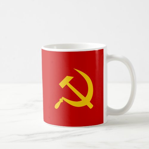 Communist USSR Russian Hammer and Sickle Coffee Mug