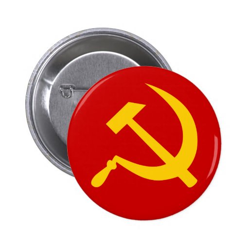 Communist USSR Russian Hammer and Sickle Pins | Zazzle