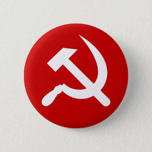 Communist USSR Russian Hammer and Sickle symbol Button