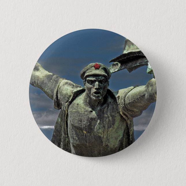 Communist Worker/Revolutionary (3) Button (Front)