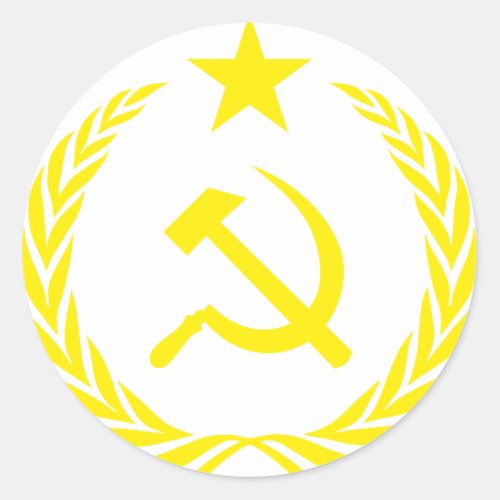 Communiste Cold War Flag Classic Round Sticker