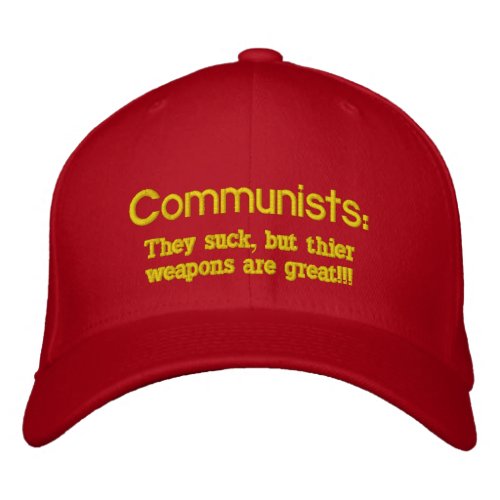 Communists They suck but thier weapons are g Embroidered Baseball Cap