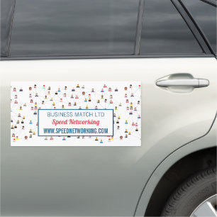 Community Design, Speed Networking Event Organizer Car Magnet