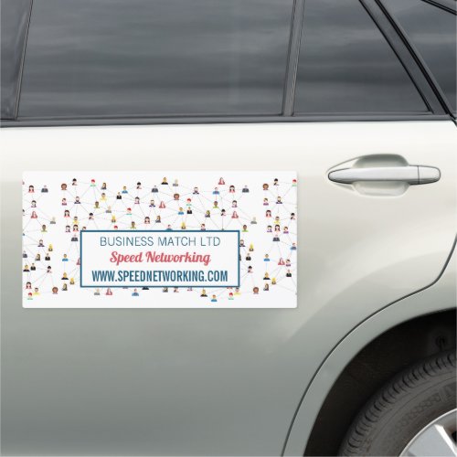 Community Design Speed Networking Event Organizer Car Magnet