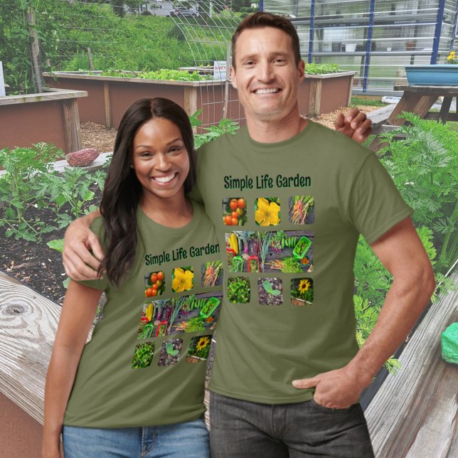 Community Garden Photo Collage T-Shirt (Creator Uploaded)