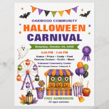 Community Halloween Carnival Flyer