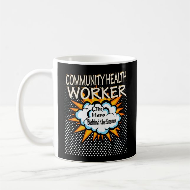 Community Health Worker Hero Job Coffee Mug (Left)