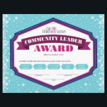 Community Leader Award<br><div class="desc">Custom Certificates</div>