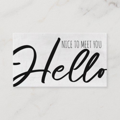 Community ManagerNice to meet youHello Business Card