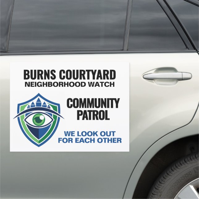Community Neighborhood Watch Auto Car Magnet (In Situ)