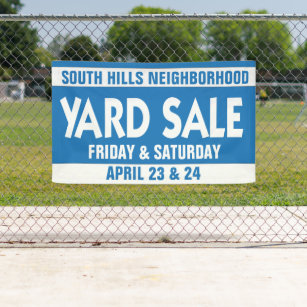 Garage Sale Yard Sale Community Sale custom 24x18 DOUBLE SIDED yard sign Yard 7