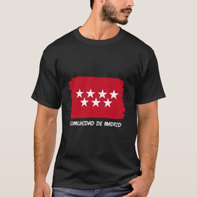 Community Of Madrid Flag T-Shirt (Front)