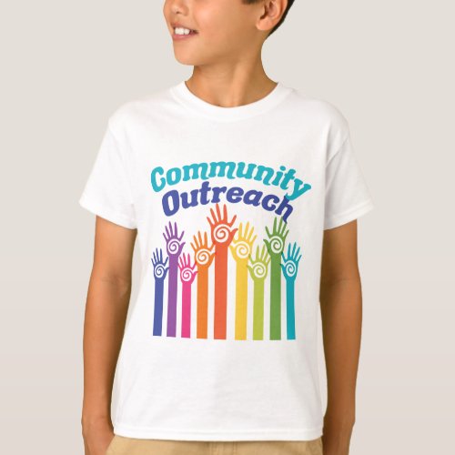 Community Outreach Services Helping Hands Kids  T_Shirt