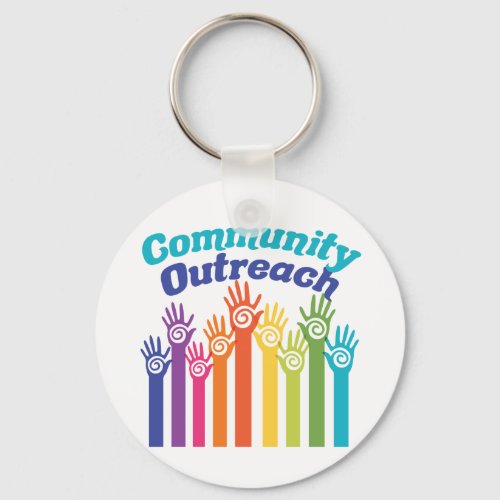 Community Outreach Services Program Helping Hands Keychain