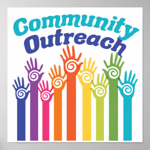 Community Outreach Services Program Helping Hands Poster