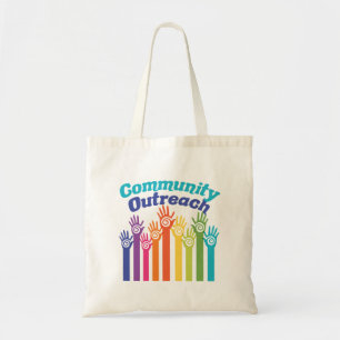 Community Outreach Services Program Helping Hands Tote Bag