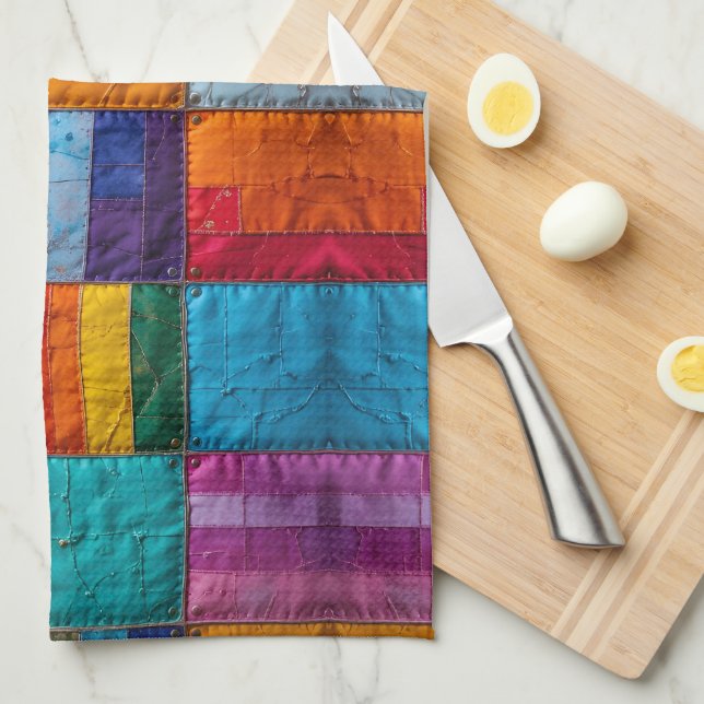 Community Quilt of Unity and Diversity Kitchen Towel (Quarter Fold)