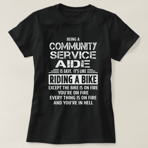 Community Service Aide T_Shirt