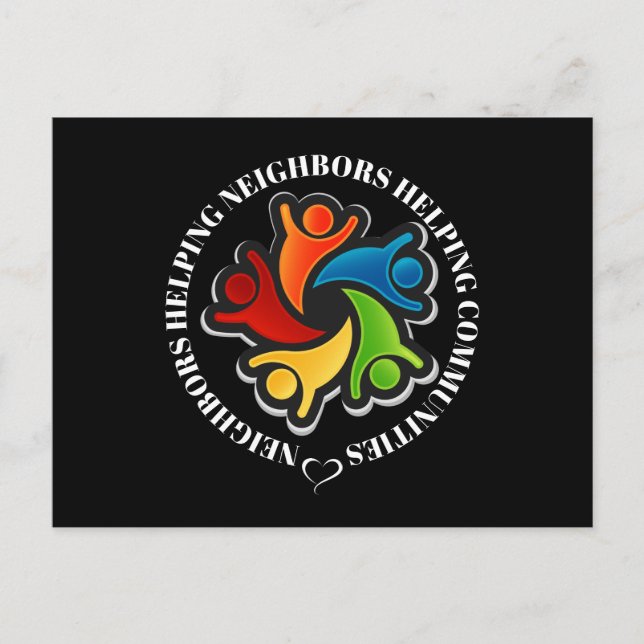 Community Teamwork Unity Postcard (Front)