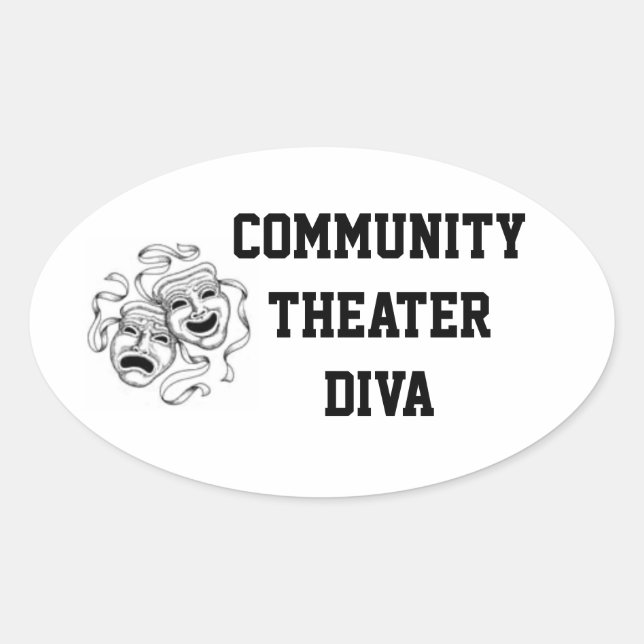 Community Theater Diva Sticker (Front)