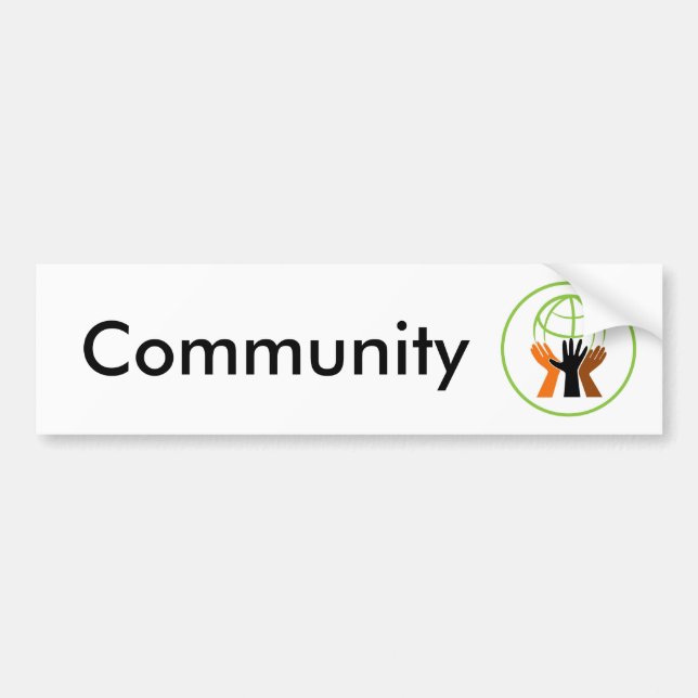 Community Village Circle Bumper Sticker (Front)