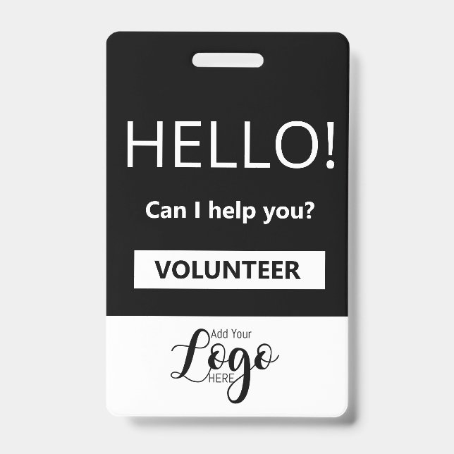 Community Volunteer Badge | Custom Name Tag (Front)